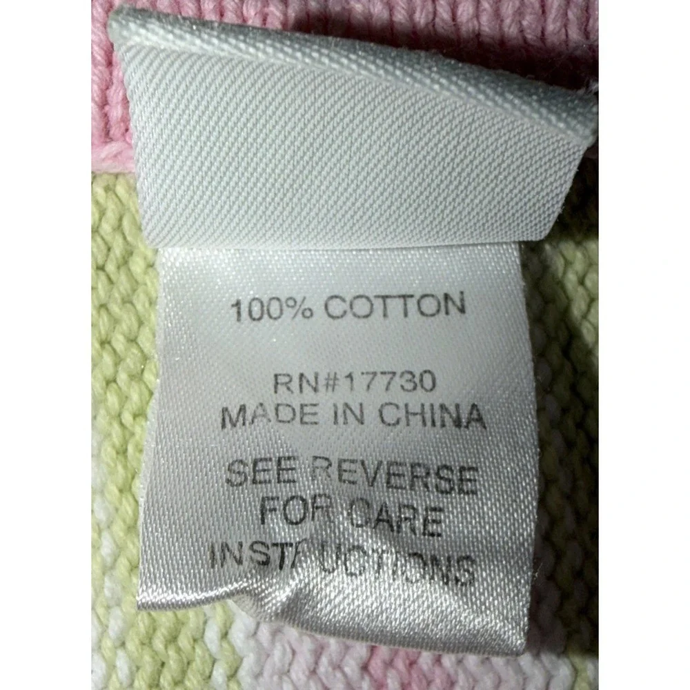 Circo Target Stripe Sweater Knit Baby Blanket Pink Yellow Blue Aqua Cotton